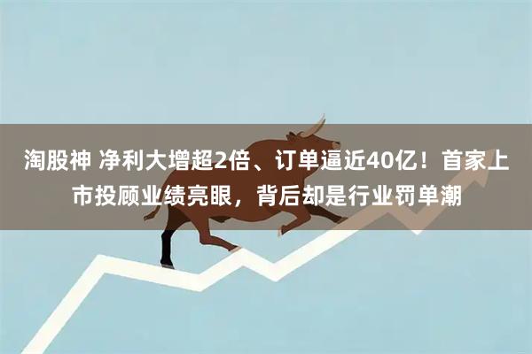 淘股神 净利大增超2倍、订单逼近40亿！首家上市投顾业绩亮眼，背后却是行业罚单潮